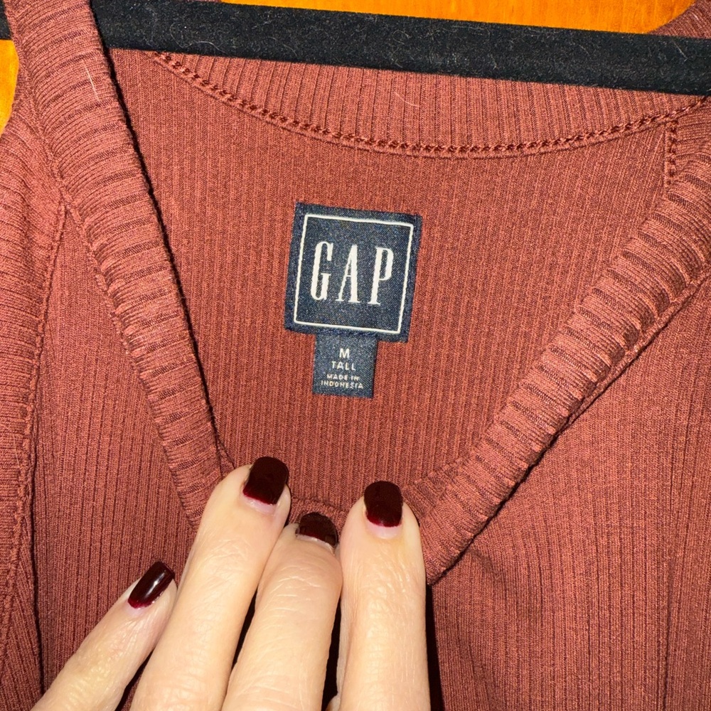 Gap medium, tall rust colored dress - Picture 2 of 2